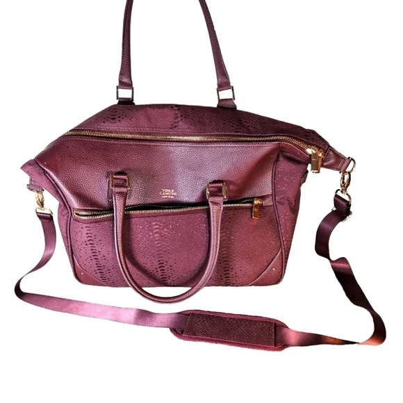 Vince Camuto Handbags - Vince Camuto Ameliah Weekend Duffle Bag in burgundy